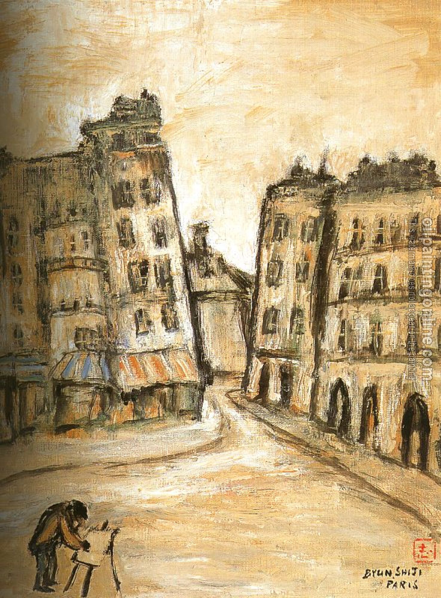 Ji, Byun Shi - Oil On Canvas